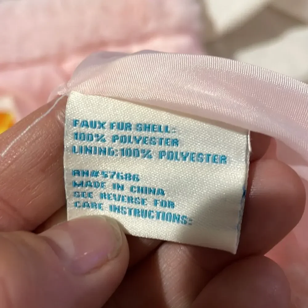 C & C California 5 pink furn vest with collar shaped fit lined worn once euc